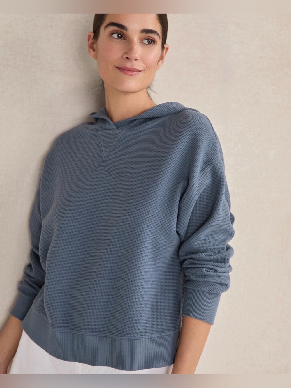 Haven Well Within Resti Organic Cotton Waffle Hoodie women’s size XXL